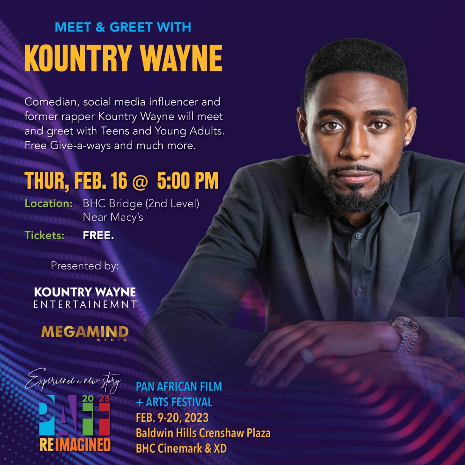 Special Event Alert Meet & Greet with Kountry Wayne Thursday 5PM